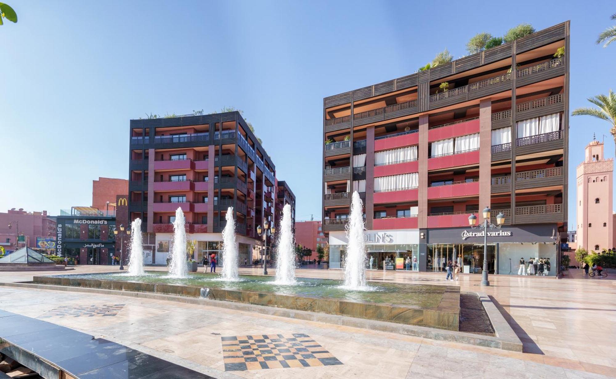 Appartement Chic Gueliz Plaza Avec Vue Marrakesh Eksteriør billede