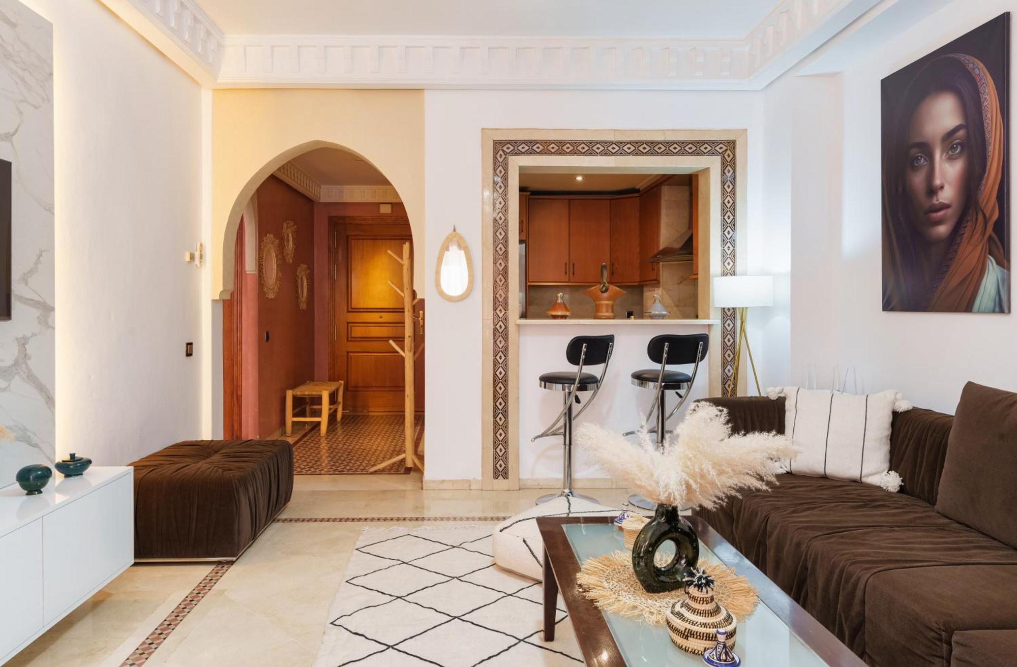 Appartement Chic Gueliz Plaza Avec Vue Marrakesh Eksteriør billede
