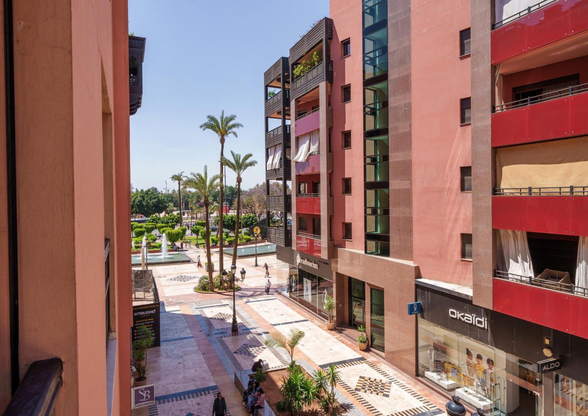 Appartement Chic Gueliz Plaza Avec Vue Marrakesh Eksteriør billede