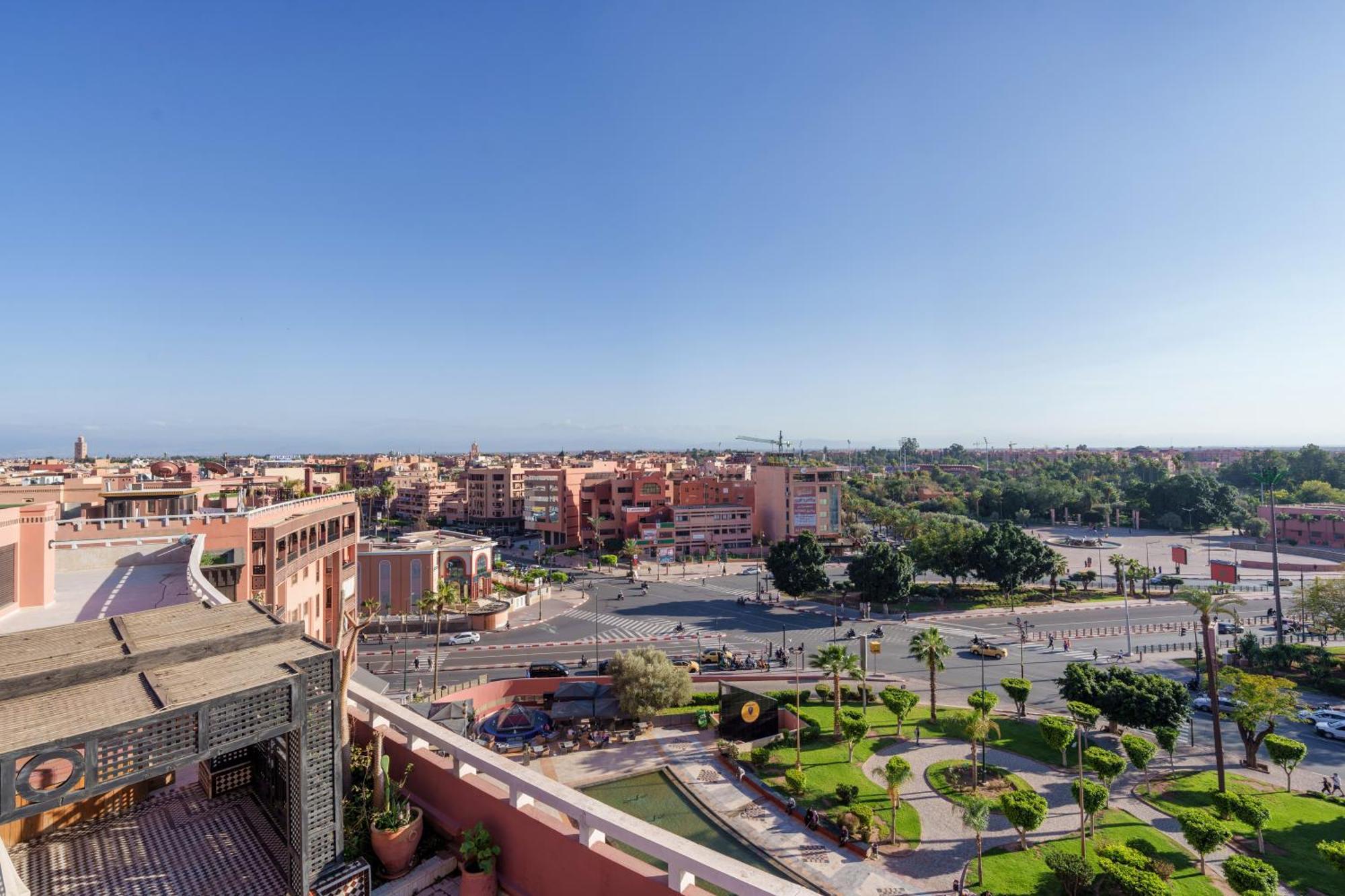 Appartement Chic Gueliz Plaza Avec Vue Marrakesh Eksteriør billede