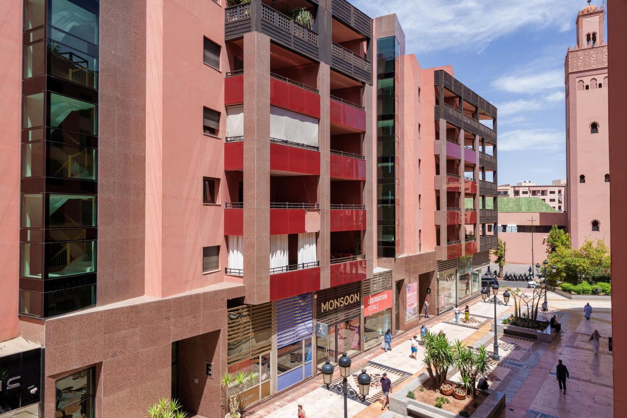 Appartement Chic Gueliz Plaza Avec Vue Marrakesh Eksteriør billede