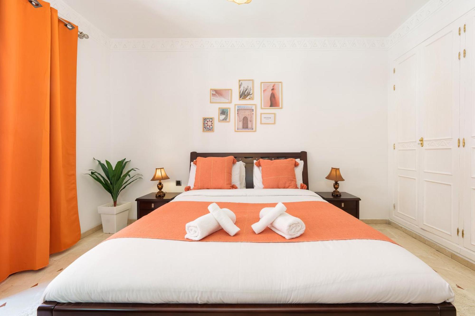 Appartement Chic Gueliz Plaza Avec Vue Marrakesh Eksteriør billede